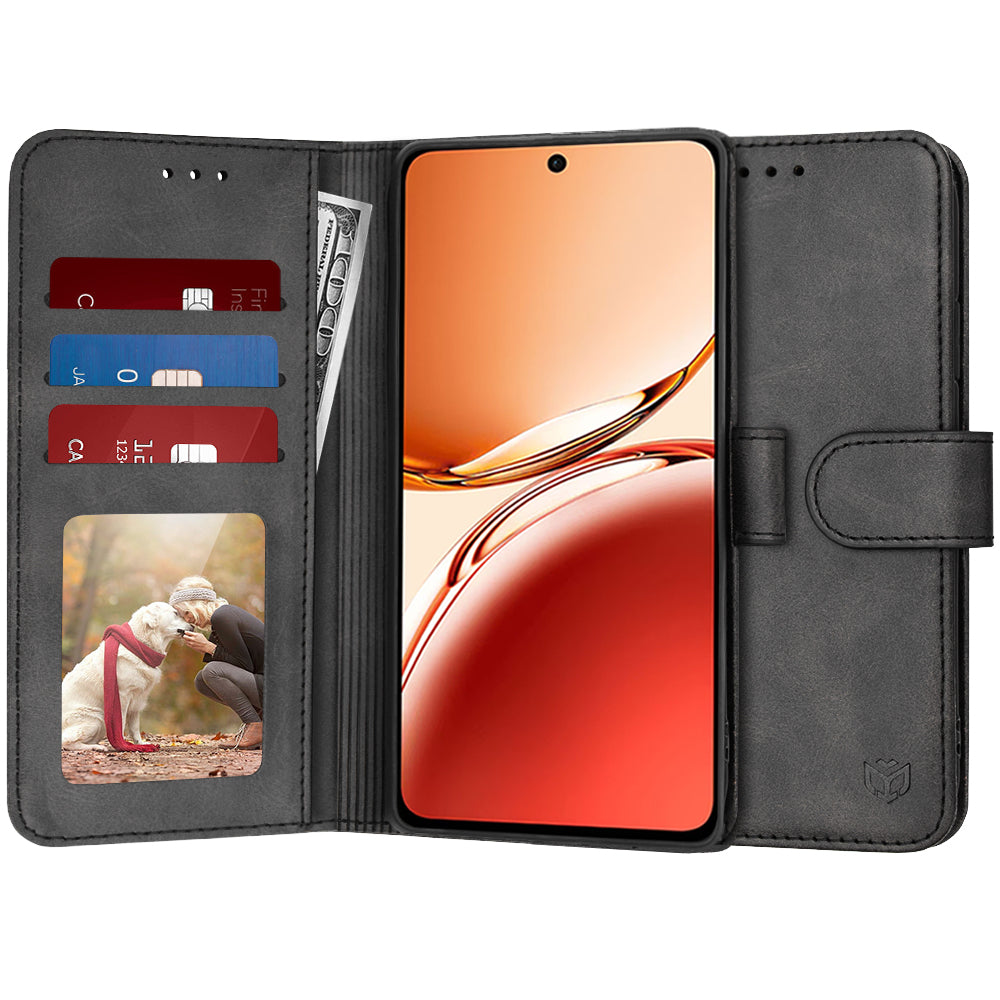 Techsuit - Diary Book - Oppo Reno12 F 4G / Reno12 F 5G / Reno12 FS 4G / Reno12 FS 5G - Black