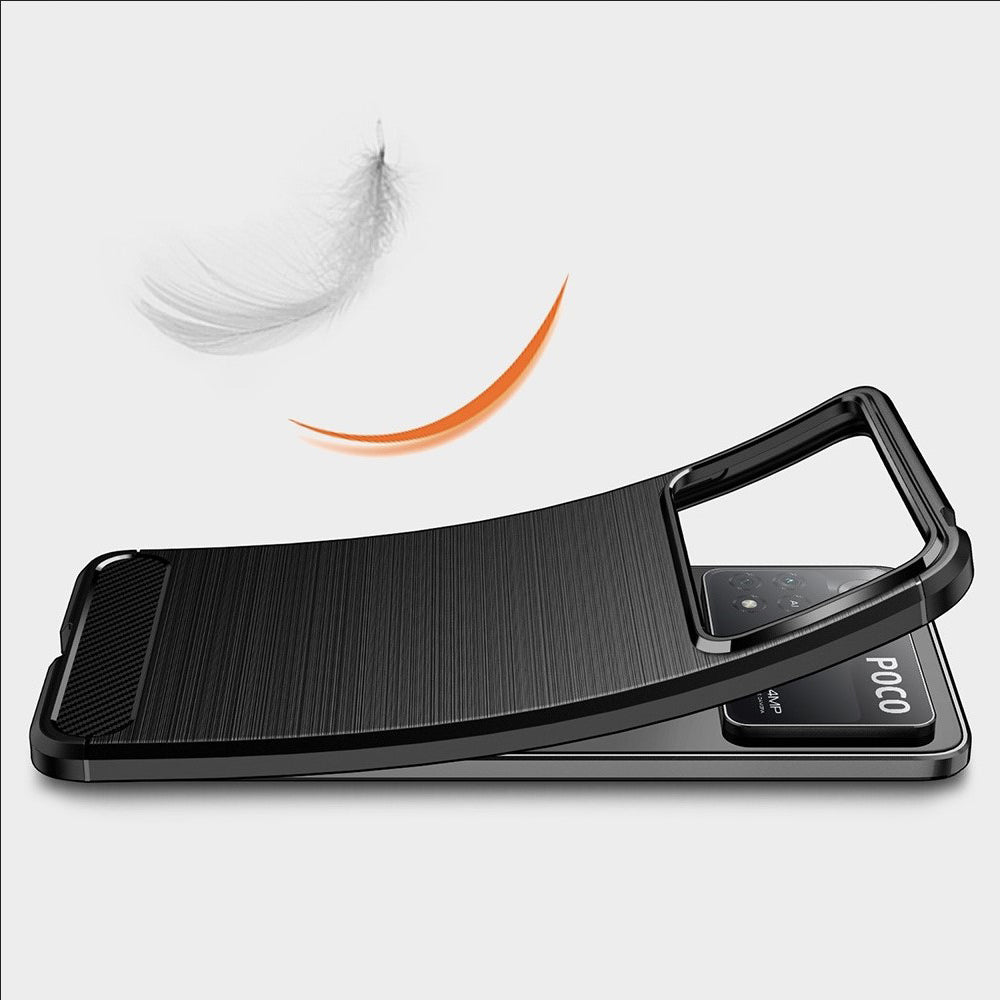 Techsuit - Carbon Silicone - Xiaomi Poco X4 Pro 5G - Black