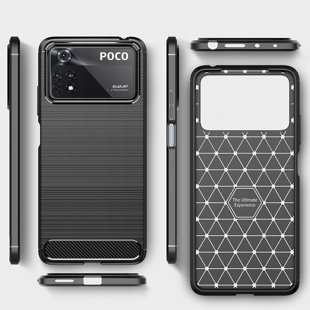 Techsuit - Carbon Silicone - Xiaomi Poco X4 Pro 5G - Black