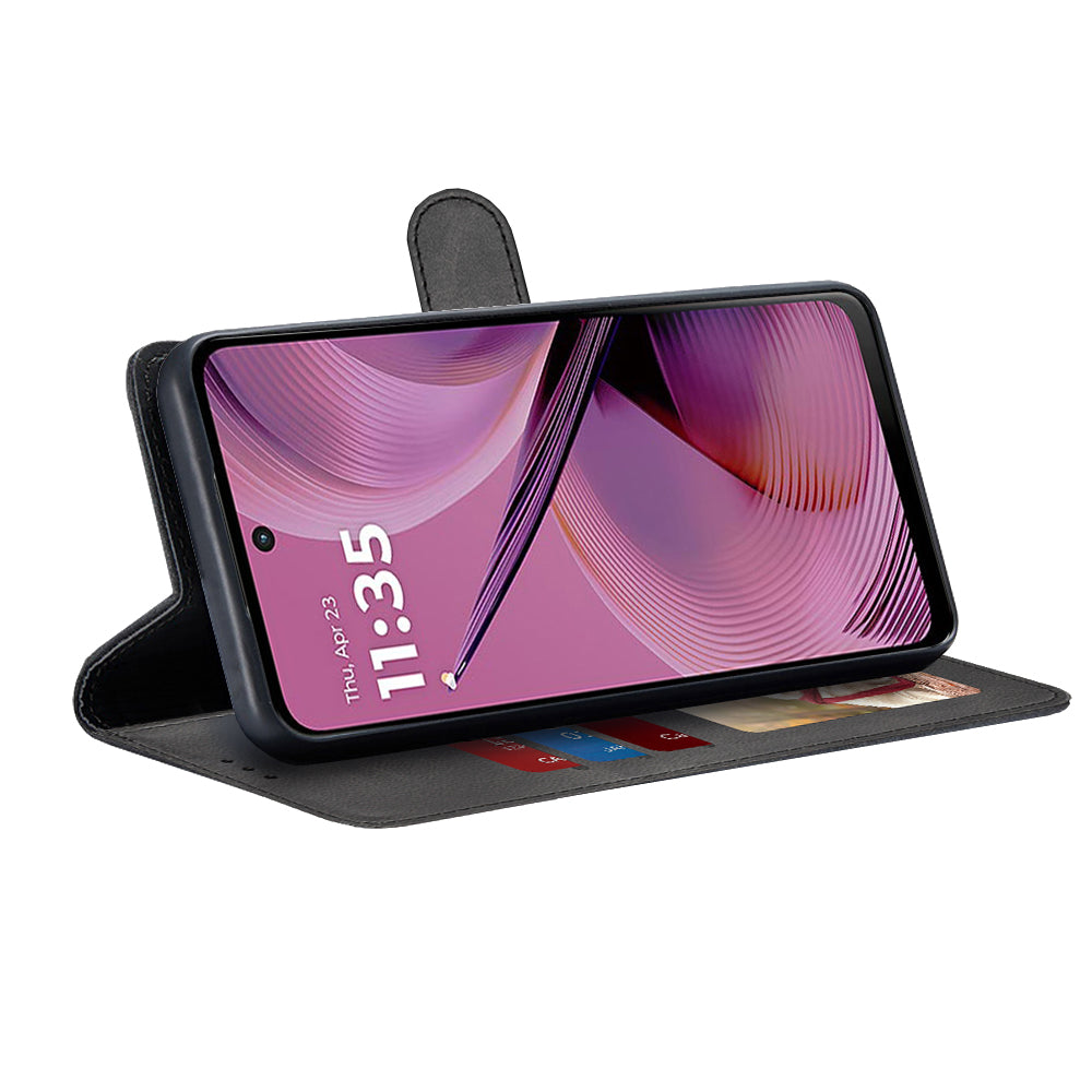 Techsuit - Diary Book - Motorola Moto G55 - Black