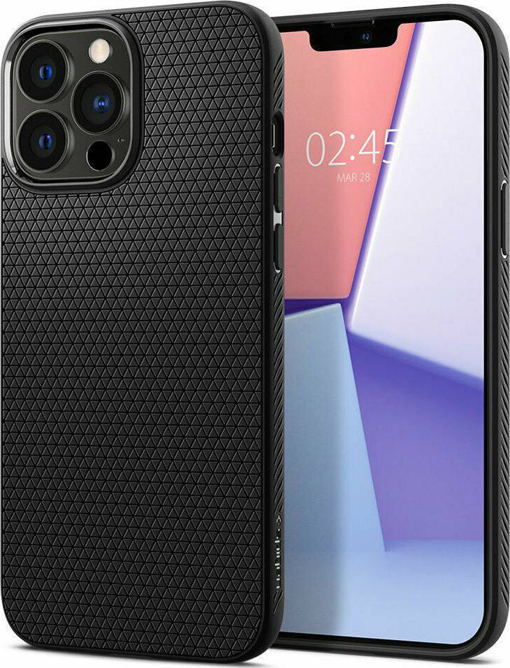 Spigen Liquid Air Back Cover Σιλικόνης Μαύρο (iPhone 13 Pro)