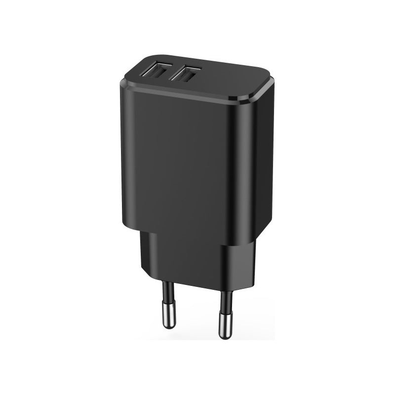 Setty Φορτιστής Χωρίς Καλώδιο με 2 Θύρες USB-A Μαύρος (GSM106088)