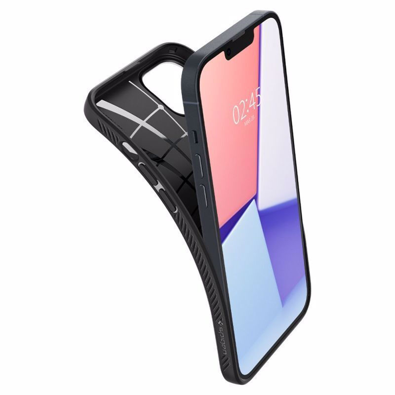 Spigen Liquid Air Back Cover Σιλικόνης Matte Black iPhone 13 / iPhone 14