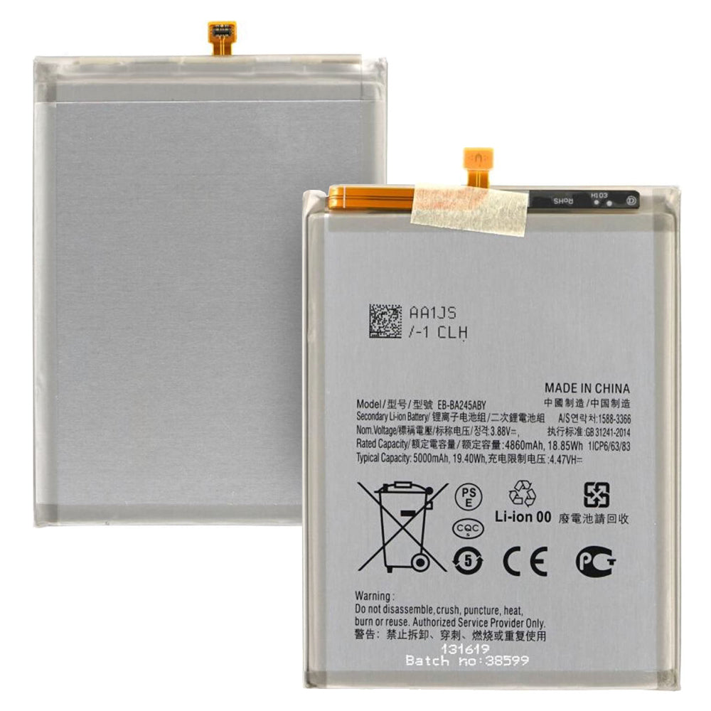 OEM - Smartphone Battery EB-BA245ABY (21790) - Samsung Galaxy A24 - 4860mAh - Black