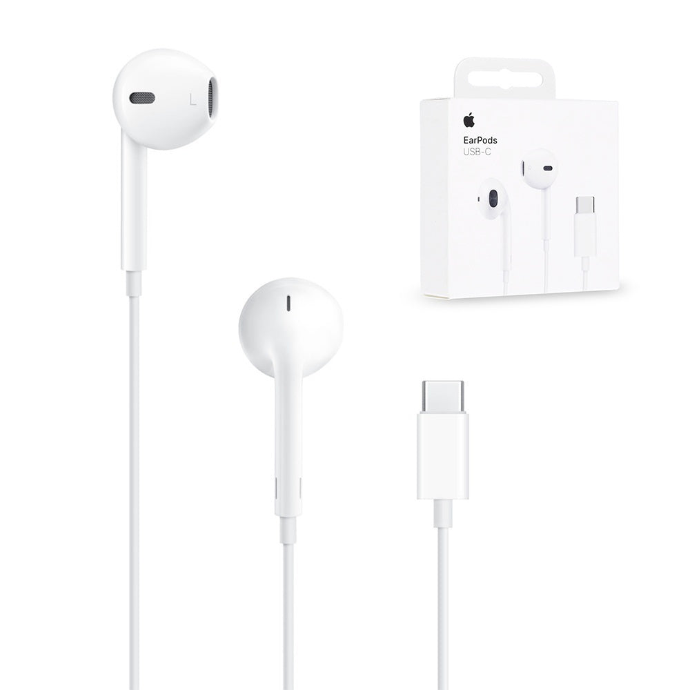 Apple Earpods Earbuds Handsfree Ακουστικά με Βύσμα USB-C Λευκό