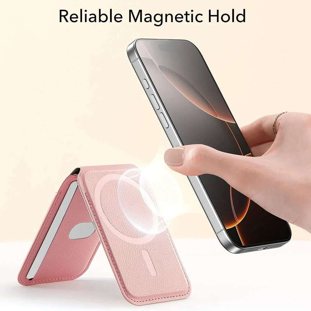 ESR MagSafe Θήκη Καρτών Aura Wallet Stand HaloLock σε Λευκό χρώμα