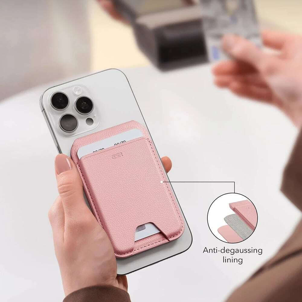 ESR MagSafe Θήκη Καρτών Aura Wallet Stand HaloLock σε Λευκό χρώμα
