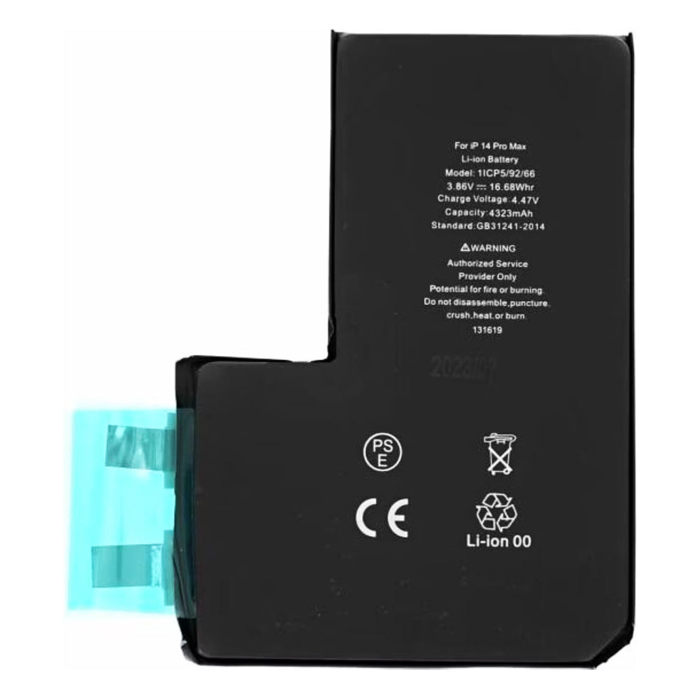 OEM - Smartphone Battery (19790) - without Flex-Cable - iPhone 14 Pro Max - 4323mAh - Black