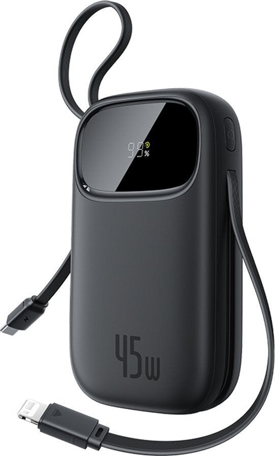 Baseus EnerFill FC31 Power Bank 10000mAh 45W με Θύρα USB-A και Θύρα USB-C Μαύρο