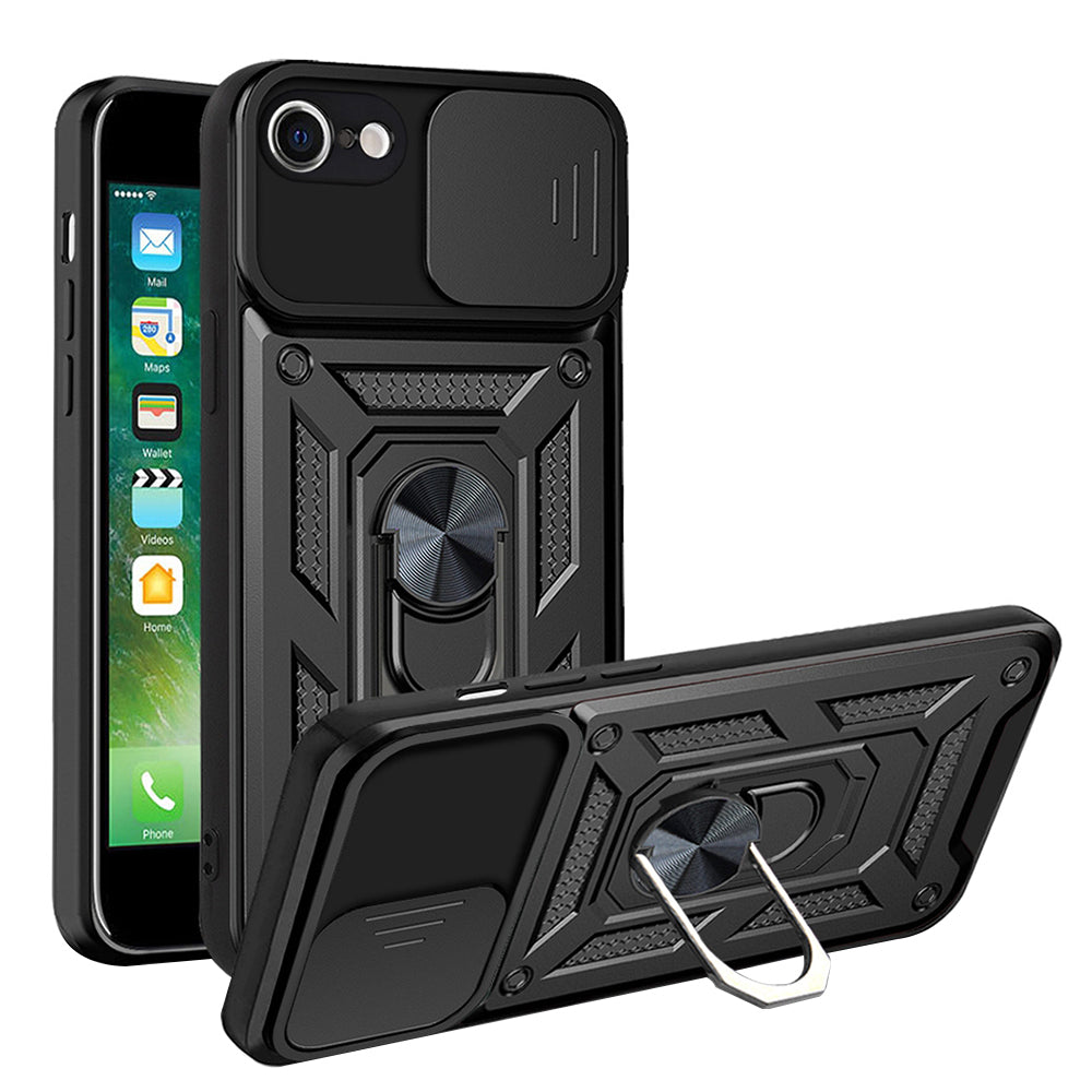 Techsuit - CamShield Series - iPhone 7 / iPhone 8 / iPhone SE 2, SE 2020 / iPhone SE 3, SE 2022 - Black