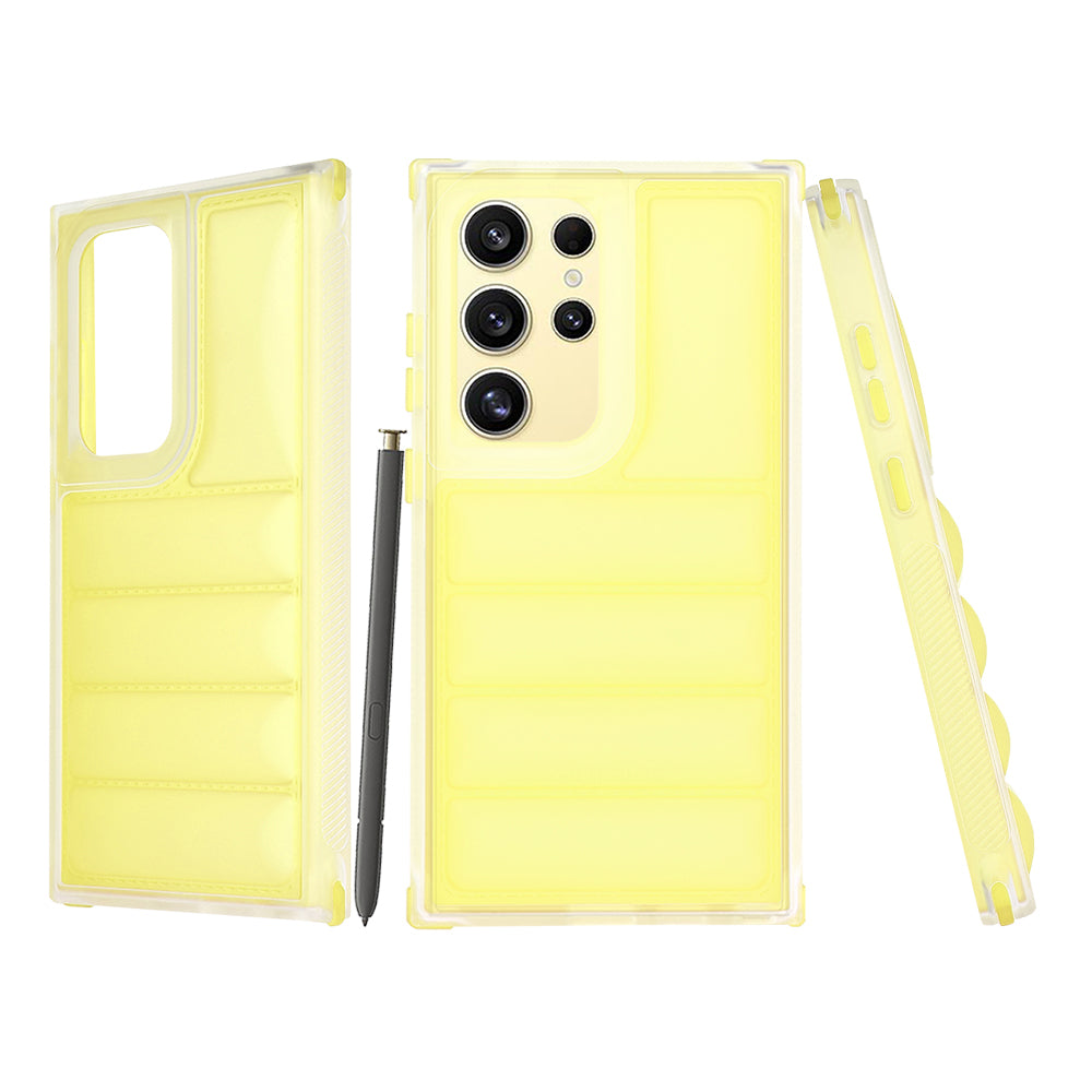 Techsuit - Wave Shield - Samsung Galaxy S24 Ultra - Yellow