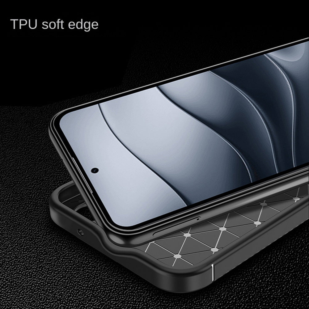 Techsuit - CarbonFiber - Xiaomi Redmi Note 14 4G (Regional) - Black