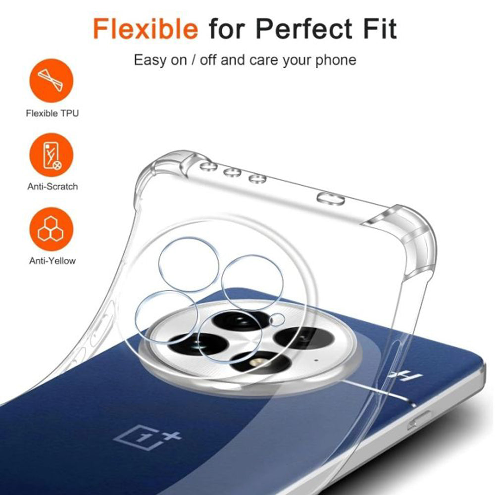 Techsuit - Shockproof Clear Silicone - OnePlus 13 - Clear