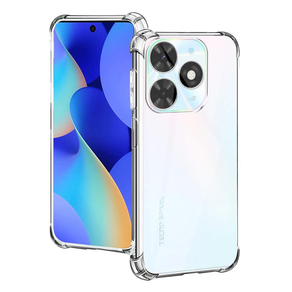 Techsuit - Shockproof Clear Silicone - Tecno Spark 20 - Clear