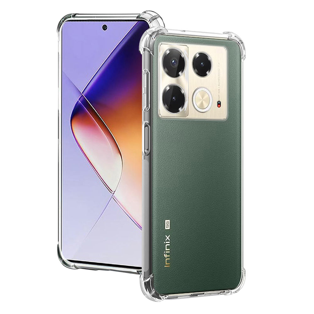 Techsuit - Shockproof Clear Silicone - Infinix Note 40 - Clear