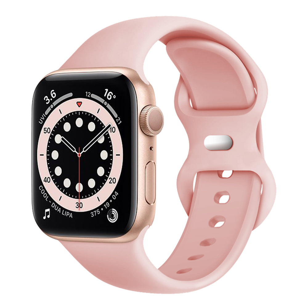 Techsuit - Watchband (W031) - Apple Watch 1/2/3/4/5/6/7/8/9/10/11/SE/SE 2/SE 3/Ultra/Ultra 2/Ultra 3 (42/44/45/46/49mm) - Light Pink