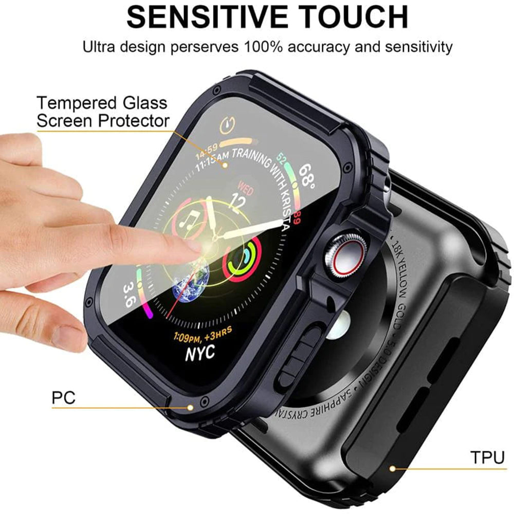 Lito - Watch Armor 360 Case + Screen Protector - Apple Watch 1 / 2 / 3 (42mm) - Blue