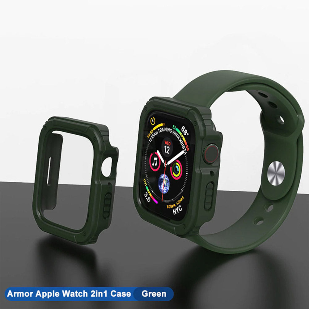 Lito - Watch Armor 360 Case + Screen Protector - Apple Watch 1 / 2 / 3 (42mm) - Green