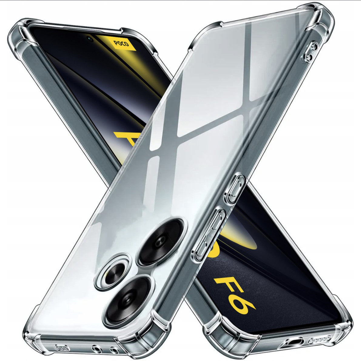 Techsuit - Shockproof Clear Silicone - Xiaomi Poco F6 - Clear