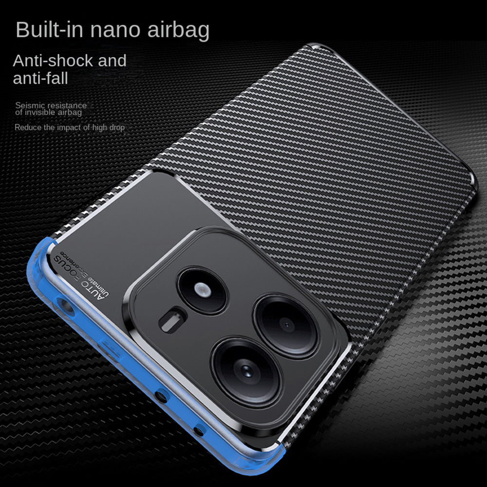 Techsuit - CarbonFiber - Xiaomi Redmi Note 14 5G - Black