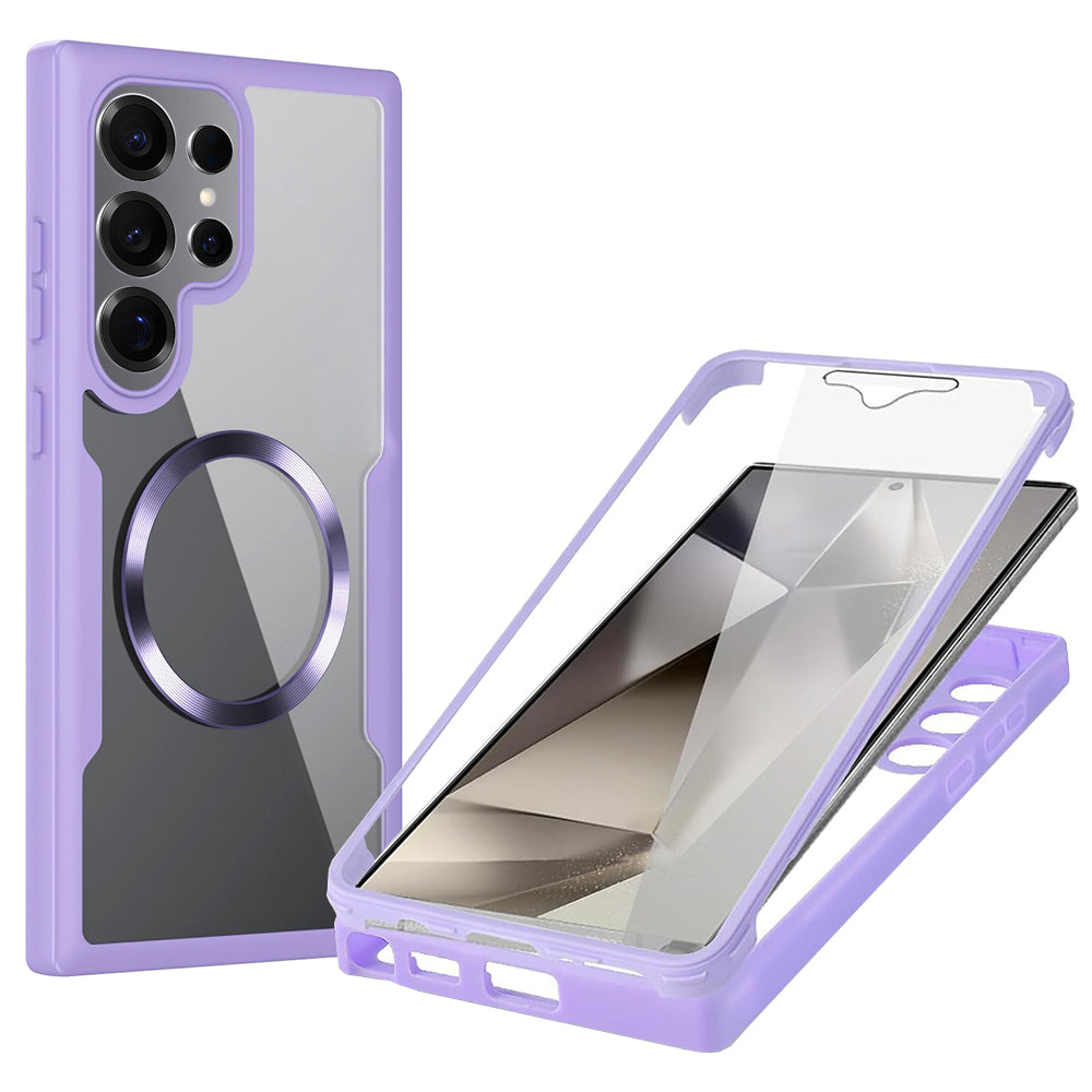 Techsuit - ColorVerse 360 MagSafe Series + Screen Protector - Samsung Galaxy S25 Ultra - Purple
