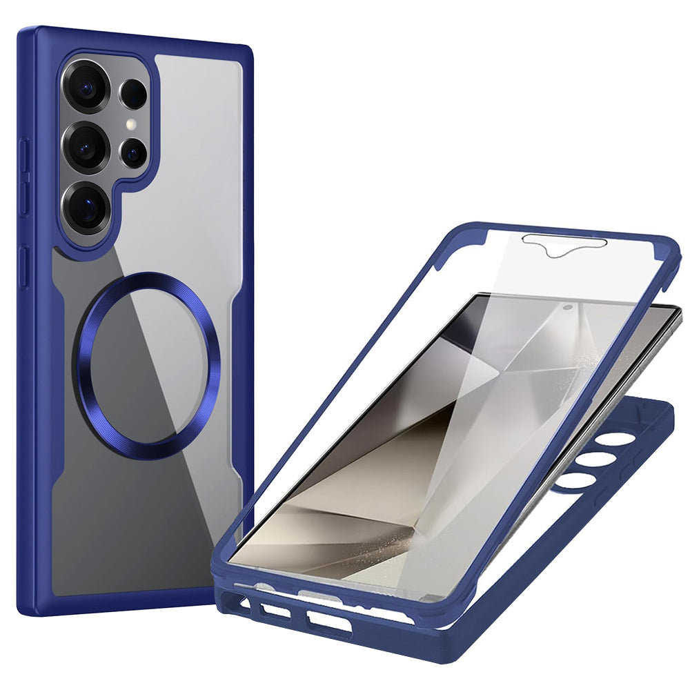 Techsuit - ColorVerse 360 MagSafe Series + Screen Protector - Samsung Galaxy S25 Ultra - Blue