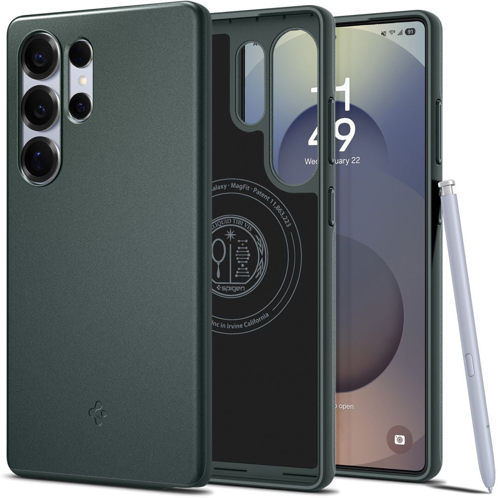 Spigen - Thin Fit MagSafe - Samsung Galaxy S25 Ultra - Abyss Green
