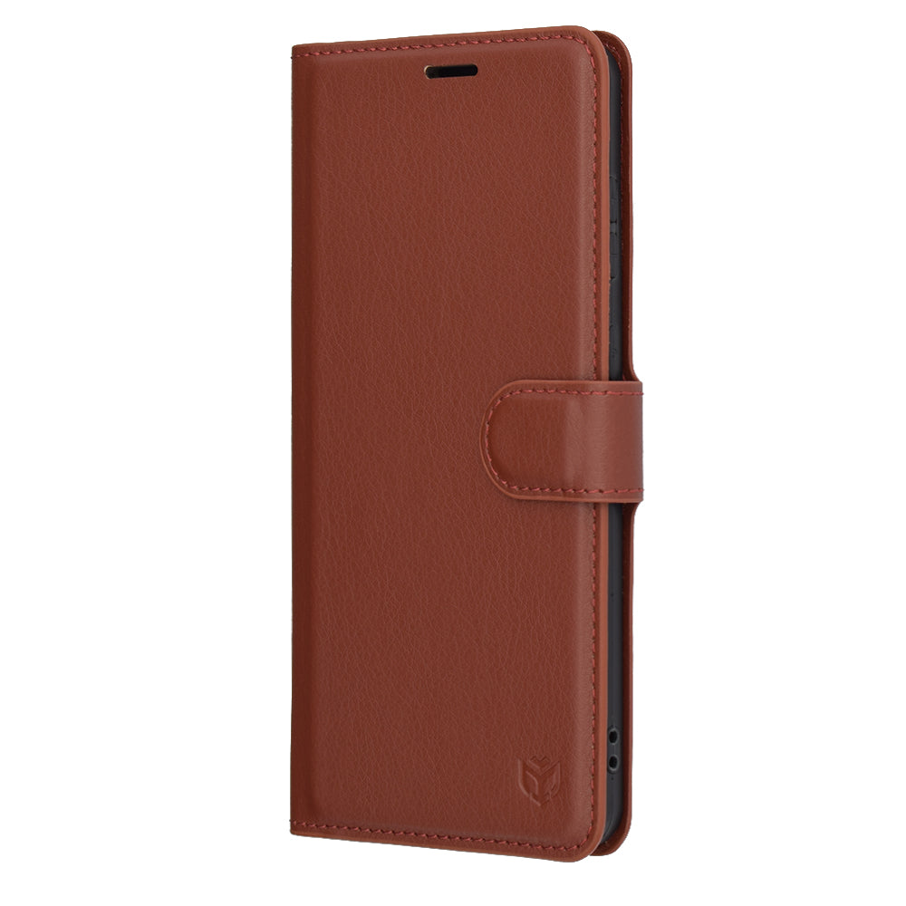 Techsuit - Leather Folio - Galaxy S25 Edge - Brown