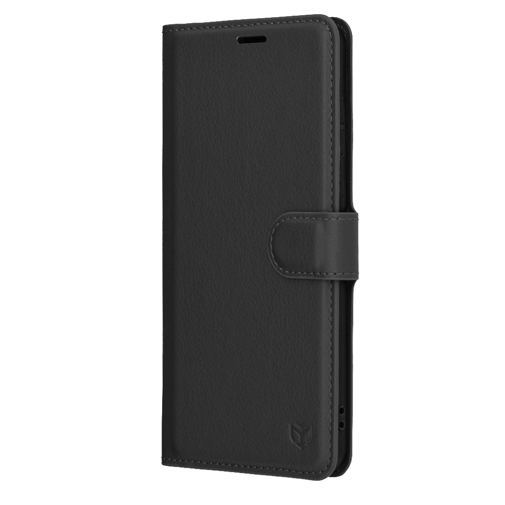 Techsuit - Leather Folio - Galaxy S25 Edge - Black