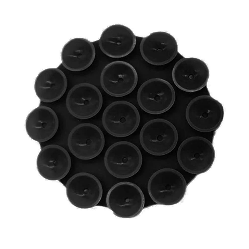 Techsuit - Phone Holder (SB-CUP) - Suction Pad for Selfies, Silicone, Adhesive Mount, Round Shape - Black