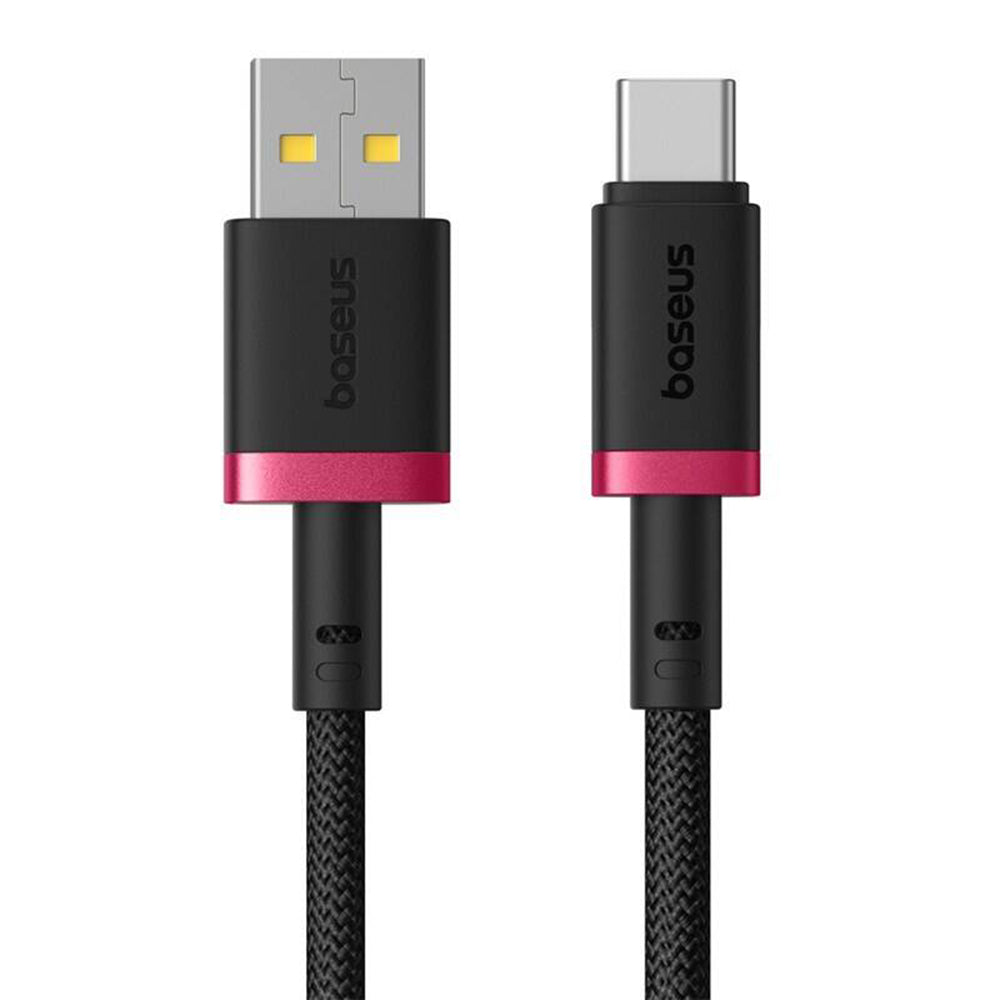 Baseus - Data Cable Dura Series (P10377802U01-03) - USB to Type-C, Fast Charging, 60W, 480Mbps, Naylon, 2m - Red / Black