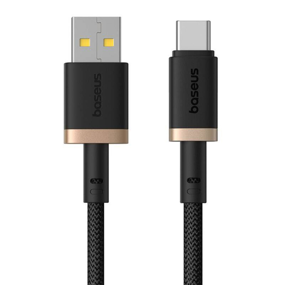 Baseus - Data Cable Dura Series (P10377802U01-02) - USB to Type-C, Fast Charging, 60W, 480Mbps, Naylon, 2m - Gold / Black