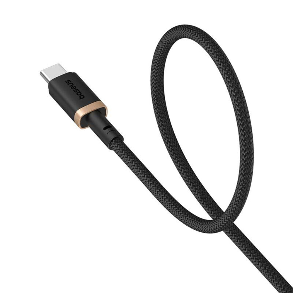 Baseus - Data Cable Dura Series (P10377802U01-02) - USB to Type-C, Fast Charging, 60W, 480Mbps, Naylon, 2m - Gold / Black