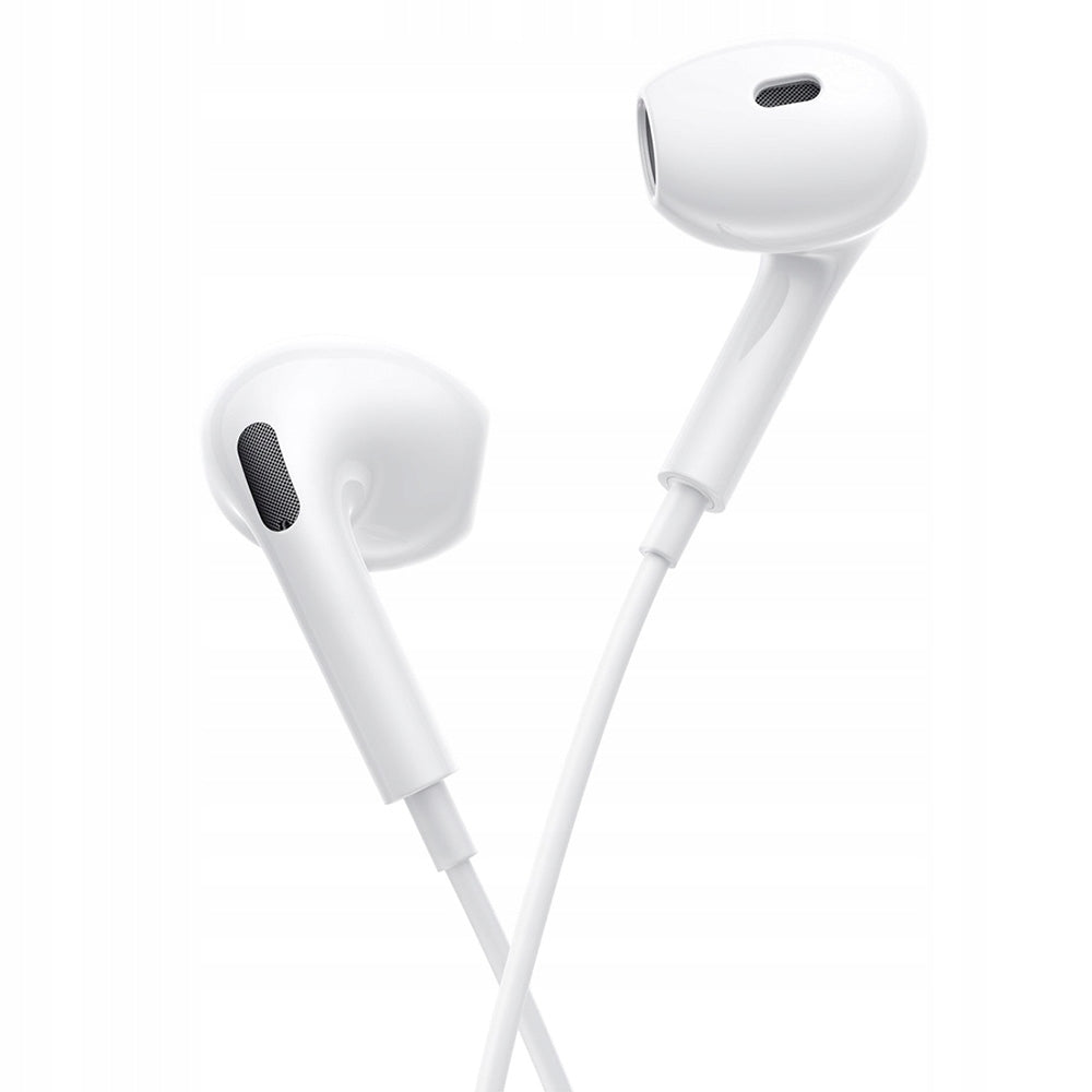 Baseus - Wired Earphones Encok CZ19 (A00182201213-00) - Type-C, 13mm Drivers, 60° Semi-in-Ear, Omni-Directional Mic - White