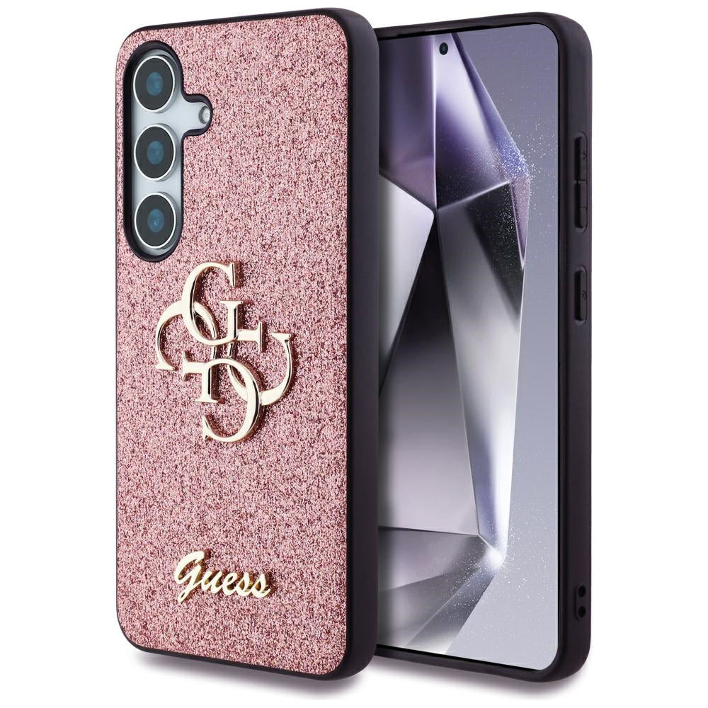 Guess - Glitter Script Big 4G Logo (GUHCS25SHG4SGP) - Samsung Galaxy S25 - Pink