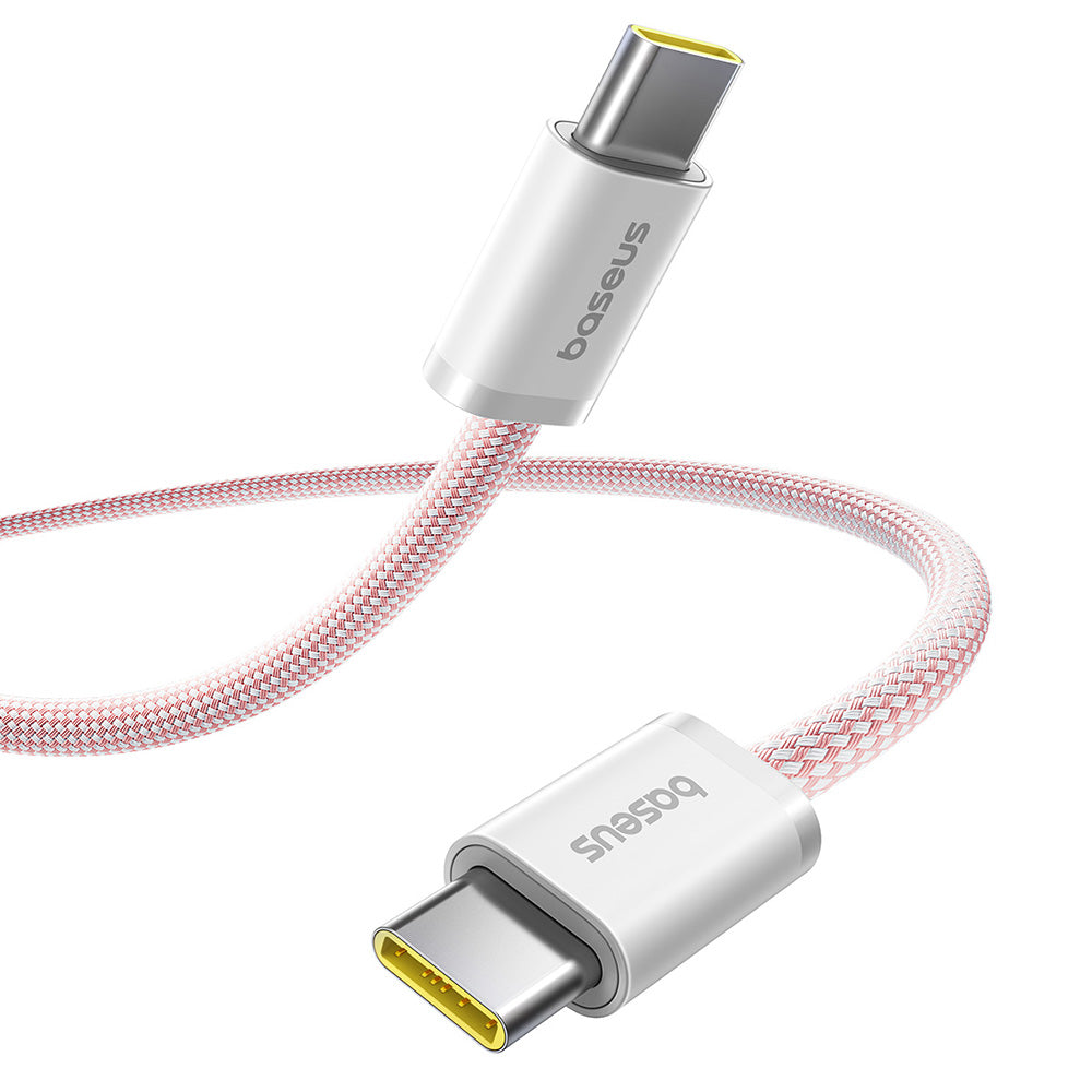 Baseus - Data Cable Dynamic 4 Series (P10381400411-00) - Type-C, Fast Charge, 100W, 480Mbps, Smart Chip, 1m - Pink