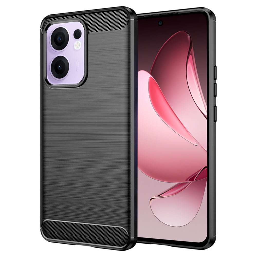 Techsuit - Carbon Silicone - Oppo Reno13 F 4G / Reno13 F 5G / Reno13 FS 5G - Black