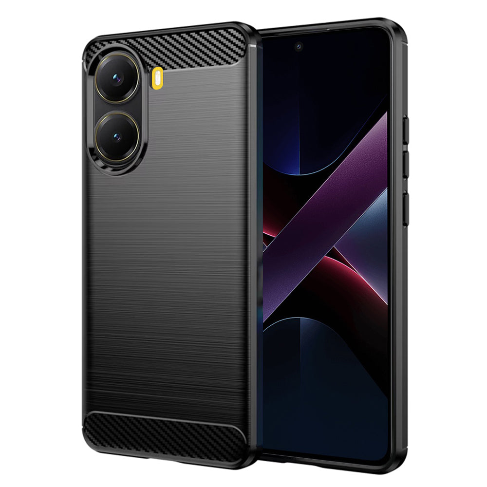 Techsuit - Carbon Silicone - Xiaomi Poco X7 Pro - Black