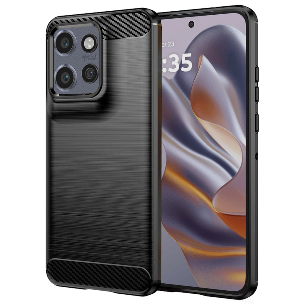 Techsuit - Carbon Silicone - Motorola Edge 50 Neo / Edge 60 Neo / Motorola ThinkPhone 25 - Black
