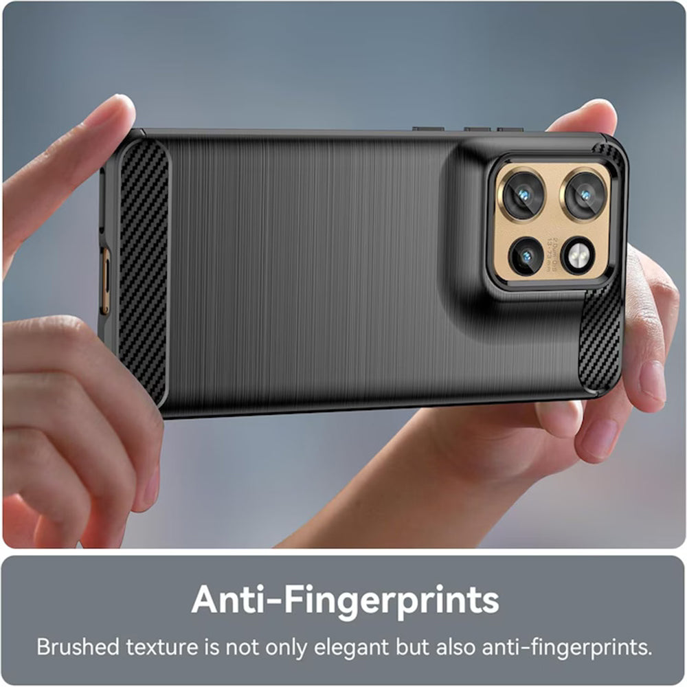 Techsuit - Carbon Silicone - Motorola Edge 50 Neo / Edge 60 Neo / Motorola ThinkPhone 25 - Black