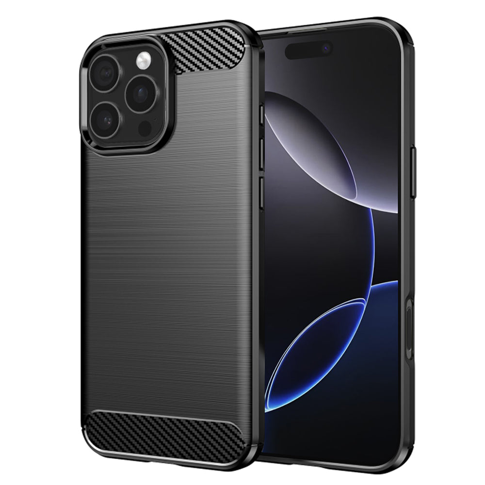 Techsuit - Carbon Silicone - iPhone 16 Pro Max - Black