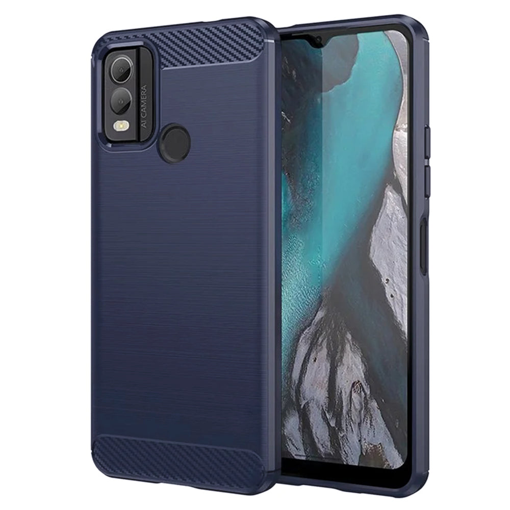 Techsuit - Carbon Silicone - Nokia C22 - Blue