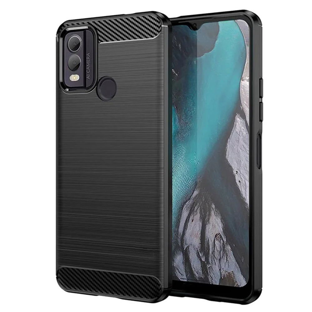 Techsuit - Carbon Silicone - Nokia C22 - Black