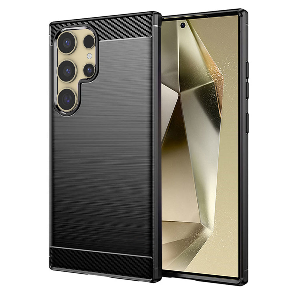 Techsuit - Carbon Silicone - Samsung Galaxy S24 Ultra - Black