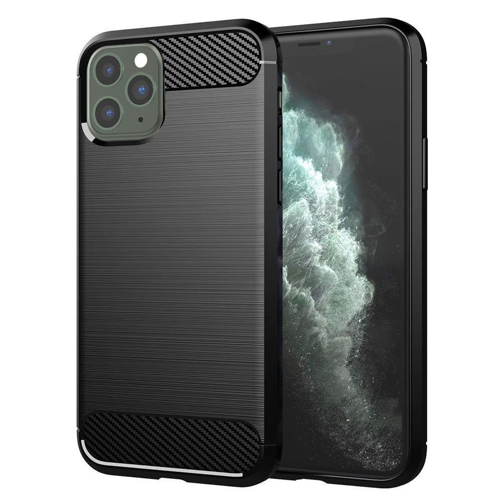 Techsuit - Carbon Silicone - iPhone 11 Pro Max - Black