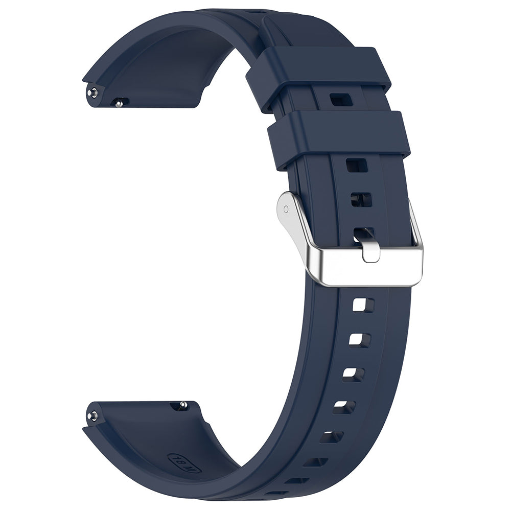 Techsuit - Watchband 18mm (W075) - Huawei Watch GT 4 (41mm)/W1/Honor Watch S1/Garmin Venu 2S/Vivoactive 4S - Navy Blue