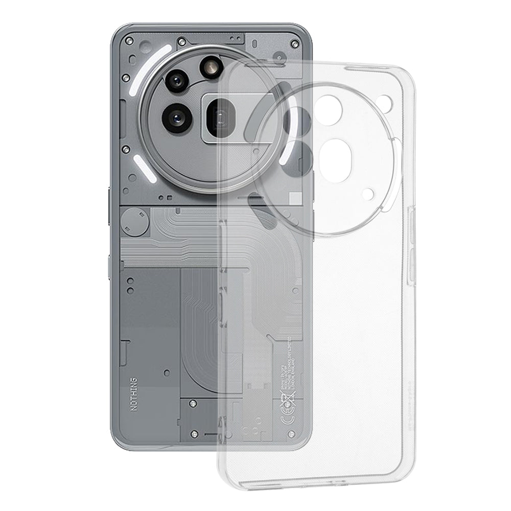 Techsuit - Clear Silicone - Nothing Phone (3a) Pro - Transparent