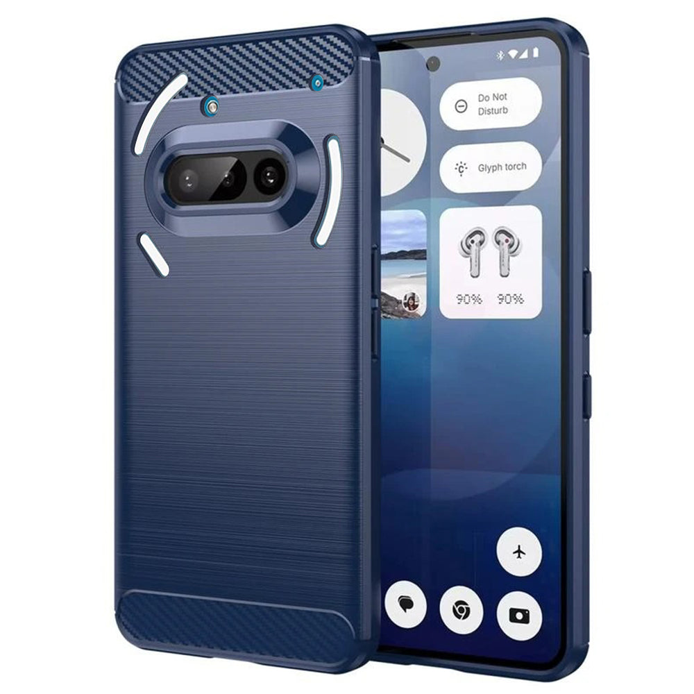 Techsuit - Carbon Silicone - Nothing Phone (3a) - Blue