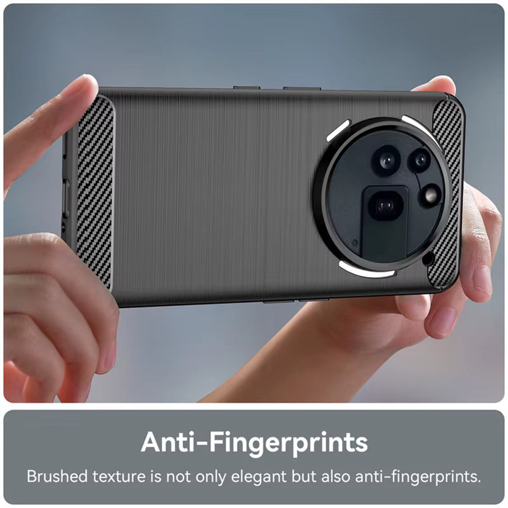 Techsuit - Carbon Silicone - Nothing Phone (3a) Pro - Black