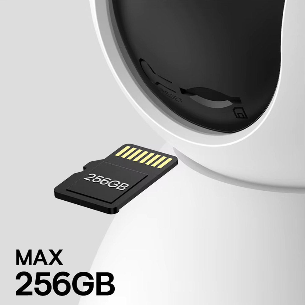 Baseus - Indoor Camera Security P1 (S0TV012132) - 3K, 4MP, Type-C, Two-way Talk, Night Vision, 8x Digital Zoom, CMOS - White